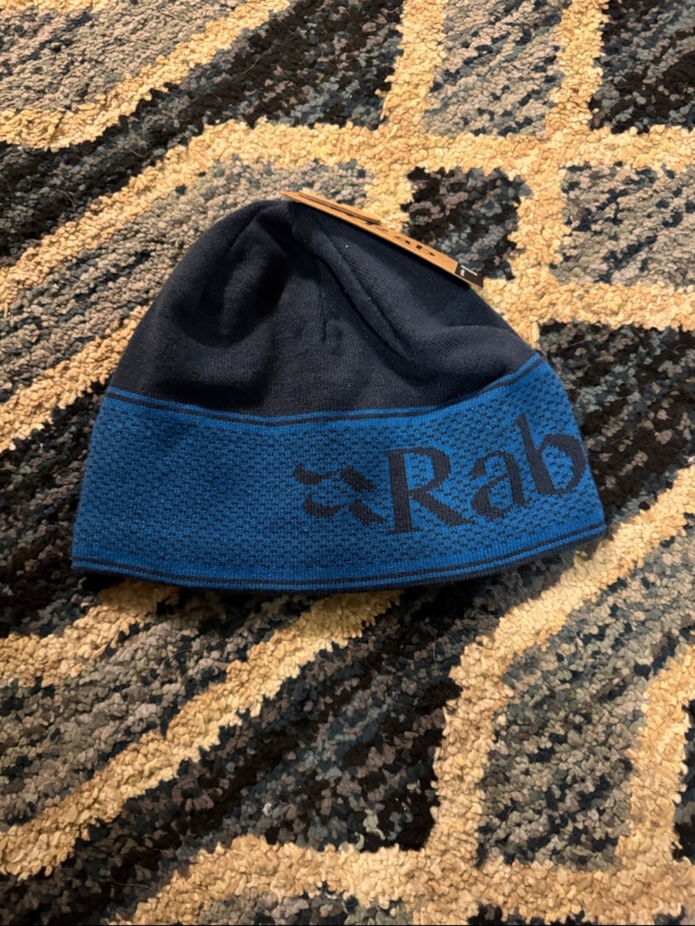 Rab Men’s Blue and Black Knit Beanie